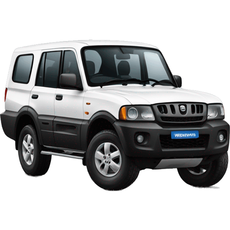 Mahindra black Scorpio emoji