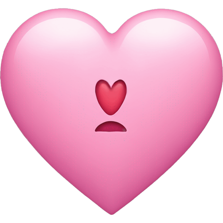 Pink heart on gire emoji