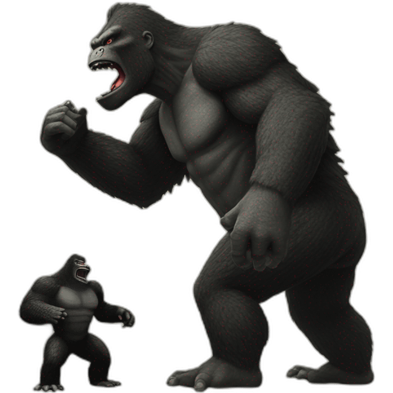 King Kong versus Godzilla emoji