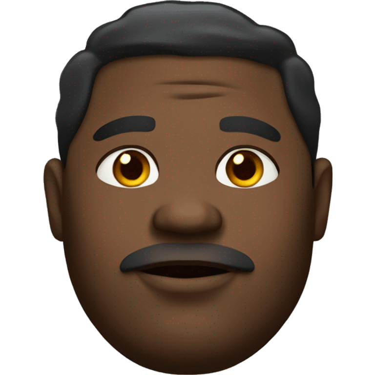 Fat black man emoji