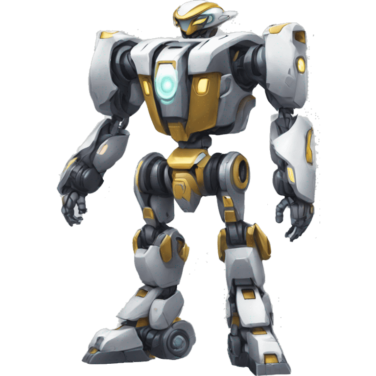 Futuristic mechanical medabot-lombax-mecha full body emoji