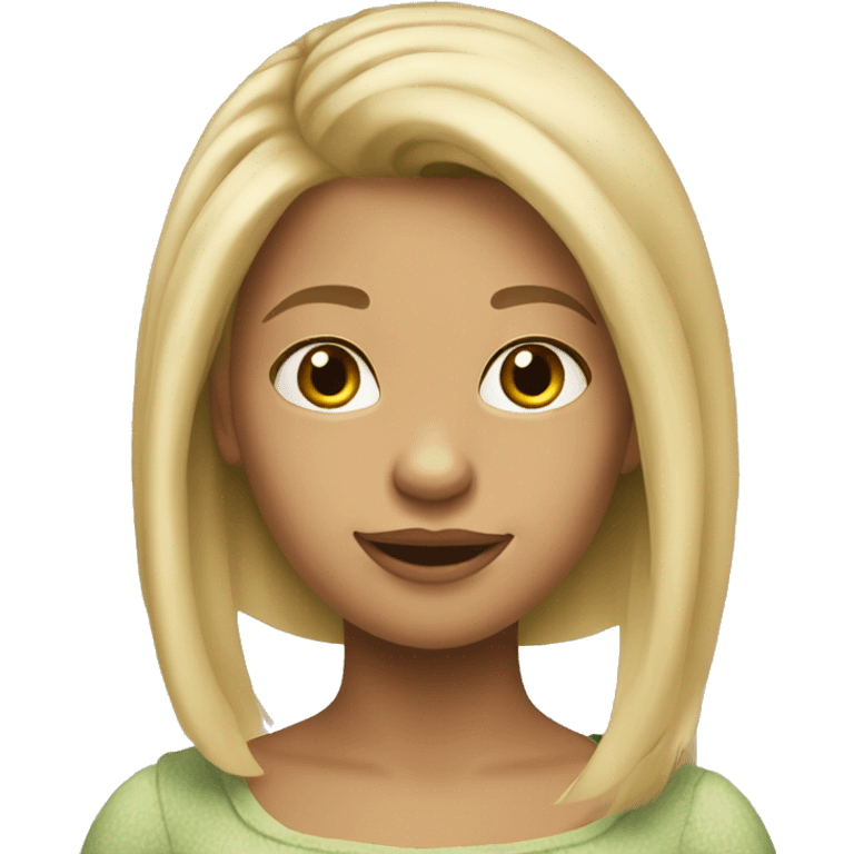 girl shreck, blonde hair emoji