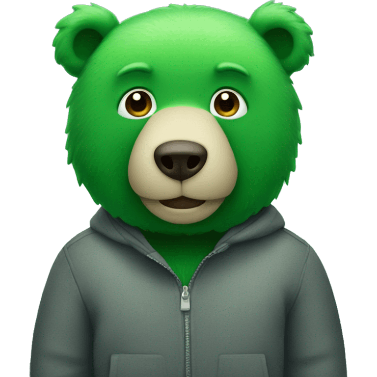 green bear emoji