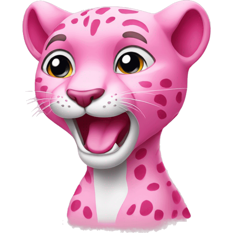 Pink panther cute emoji