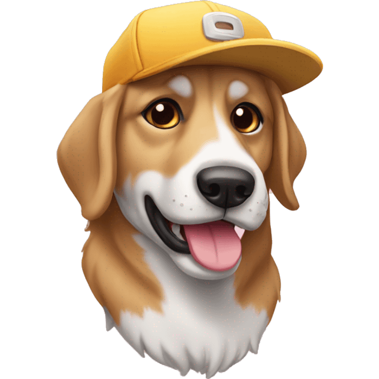 Perro con gorra emoji