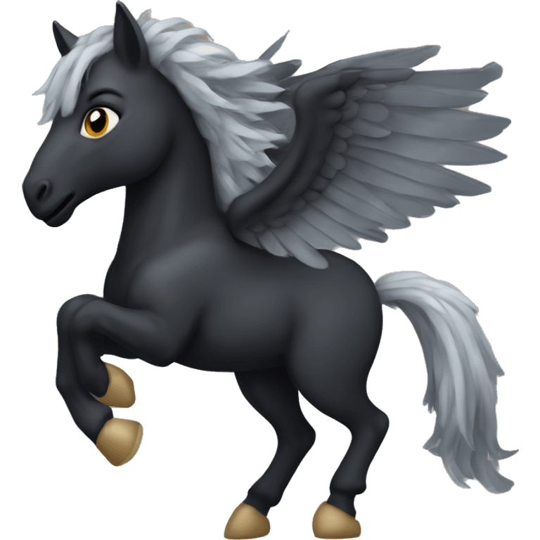 Black Pegasus  emoji