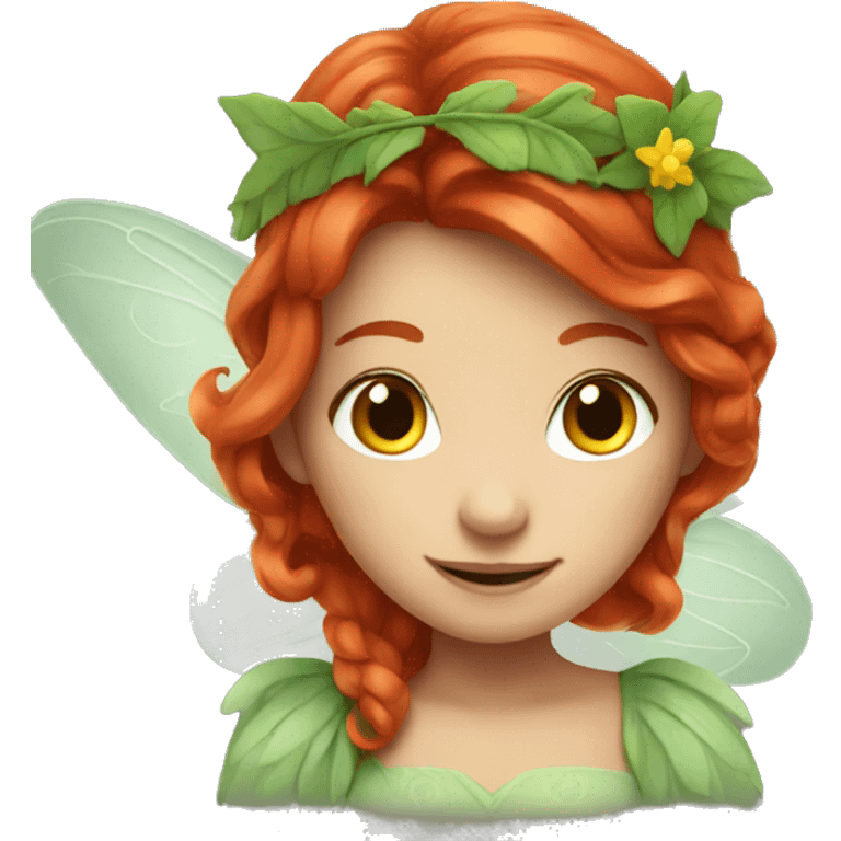 red-haired fairy emoji