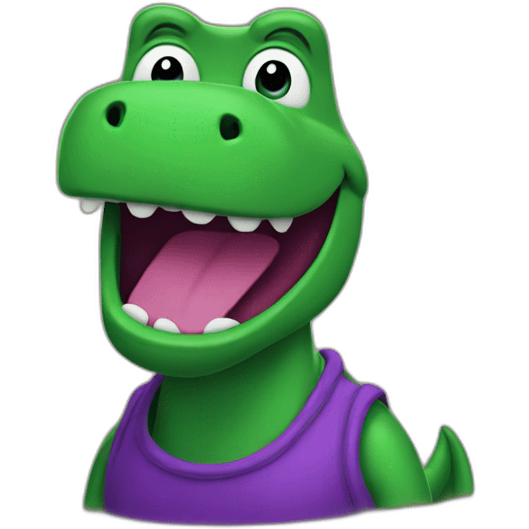 Barney dinosaur emoji