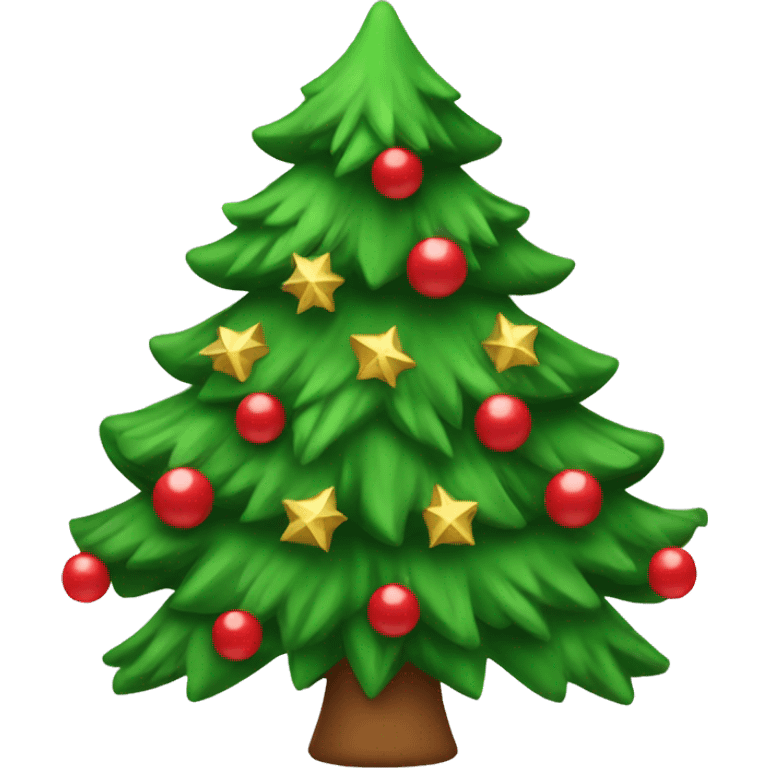 Christmas tree with bows emoji