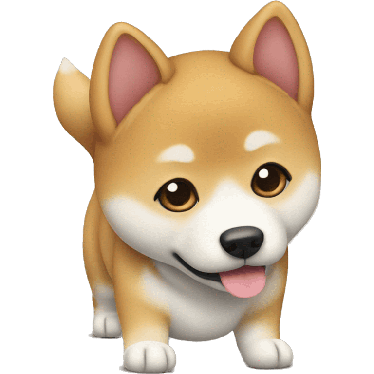 Shiba Inu puppy full body emoji