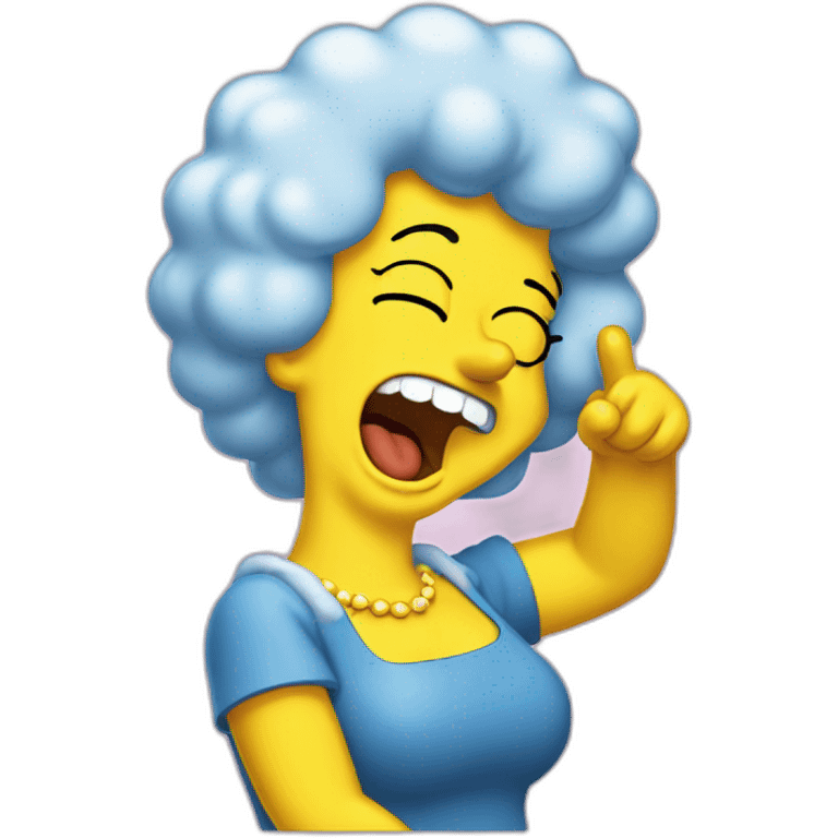 marge-simpsons-laughting emoji