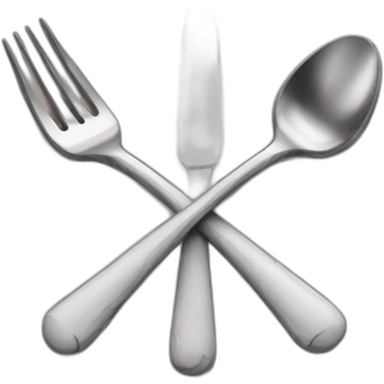 bone handled fork knife spoon emoji