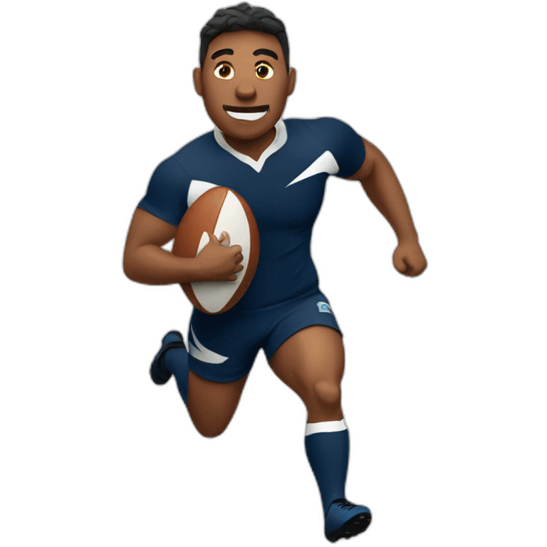 rugby player running emoji