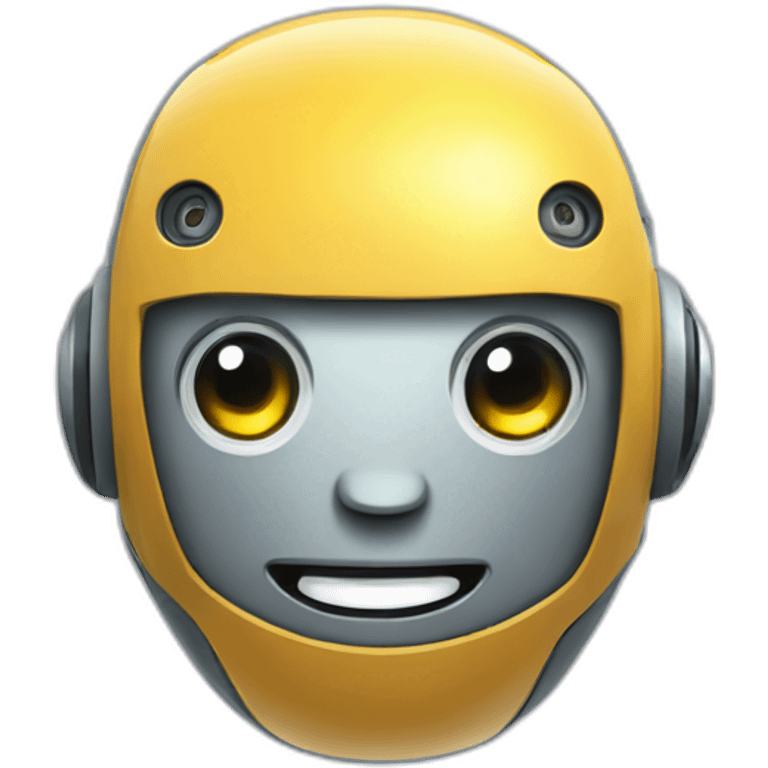 smiling modern robot emoji