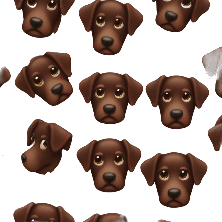 chocolate dog emoji