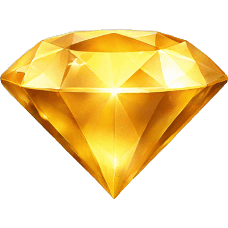 Golden diamond emoji