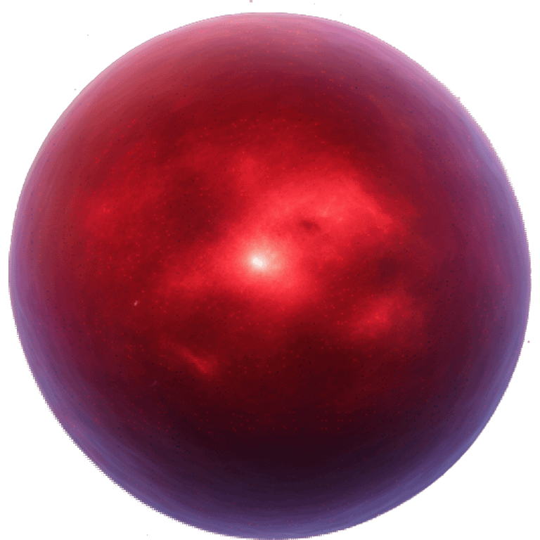 red 3D highly detailed realistic nebula in cosmic outer space, depth of field, png cutout emoji