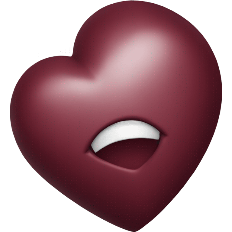 Burgundy heart emoji