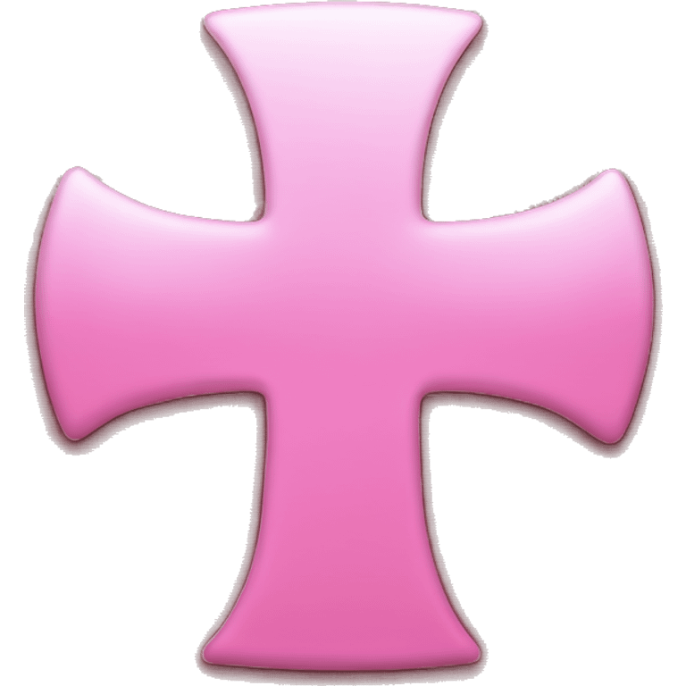 Pink medical cross symbol emoji