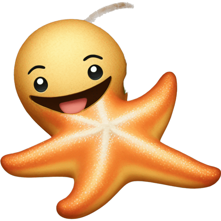 Starfish with coconut bra  emoji