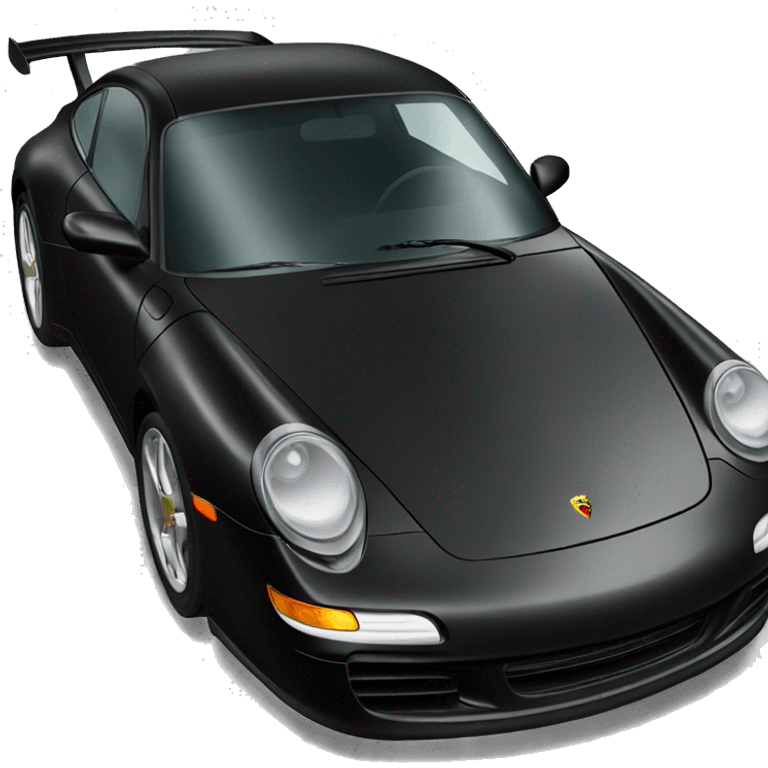 Black Porsche 911 emoji