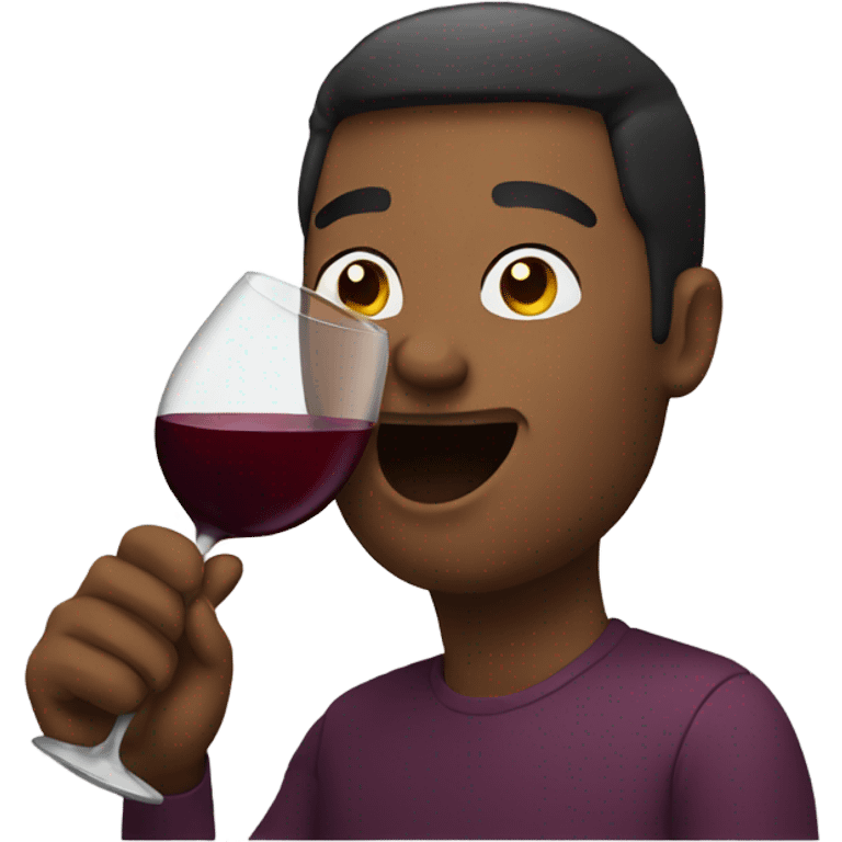 person drinking wine emoji