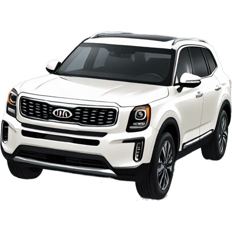 White Kia telluride emoji