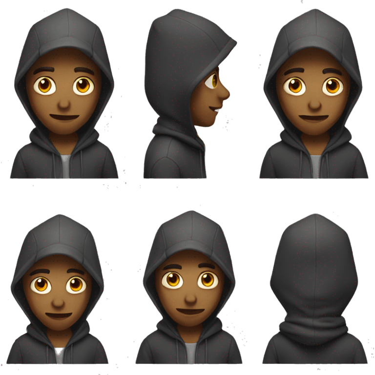 Guy whith hood emoji