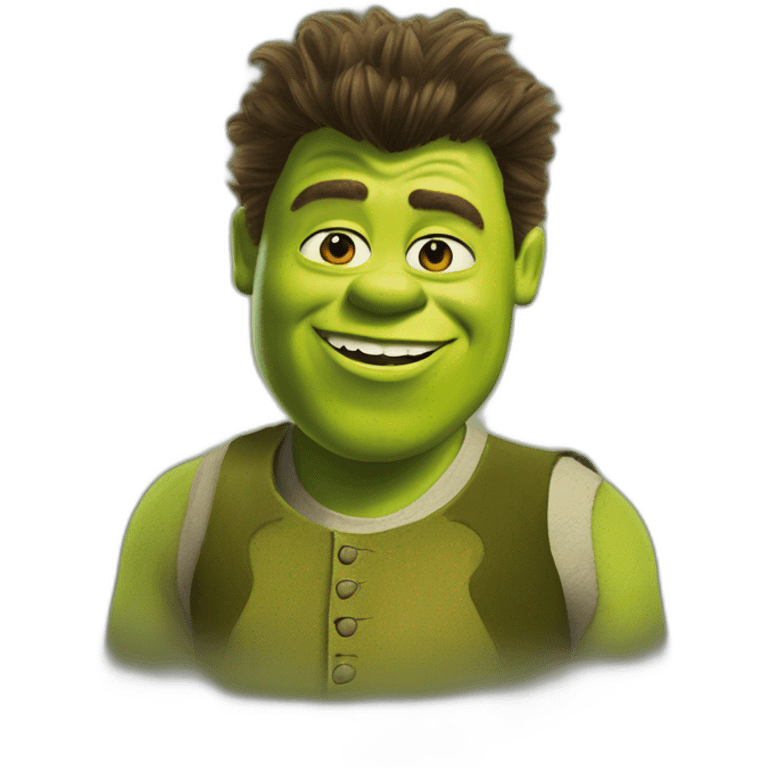 shrek as rick astley emoji