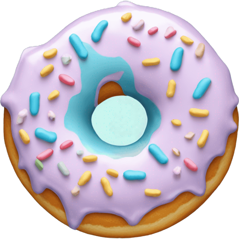 pastel blue donut emoji