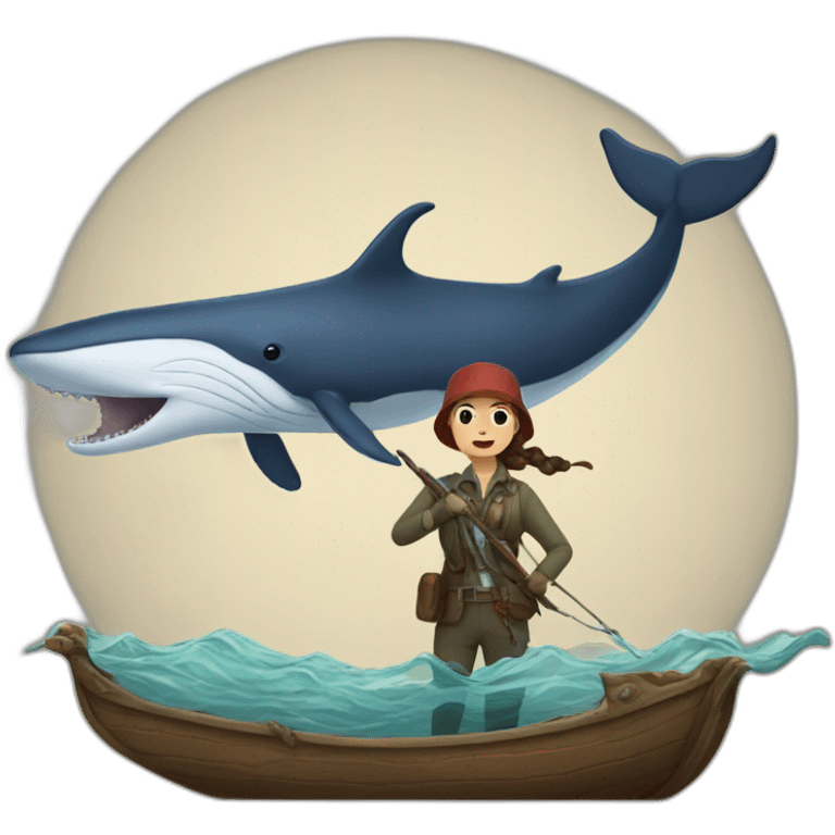 hunting a special whale to see her  emoji