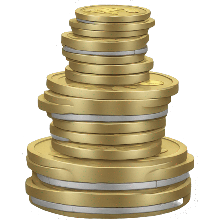 a stack of britishcoins emoji