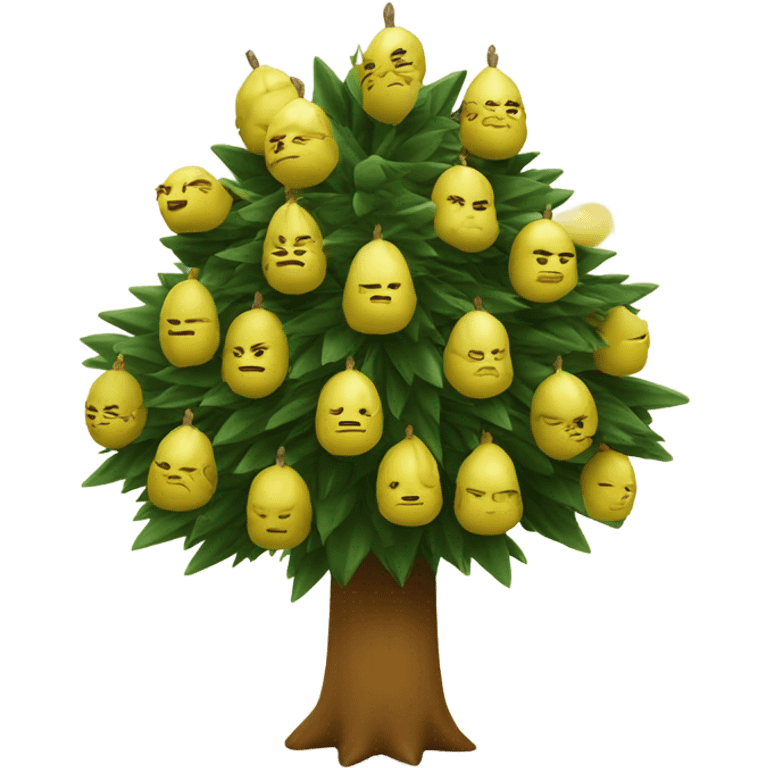 Durians on xmass tree emoji