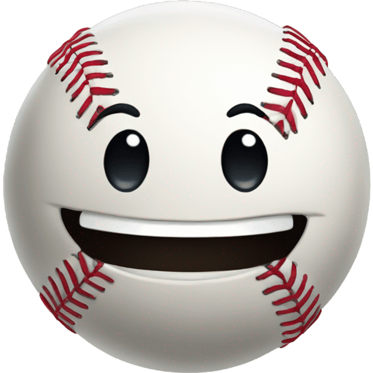 Baseball smiling  emoji