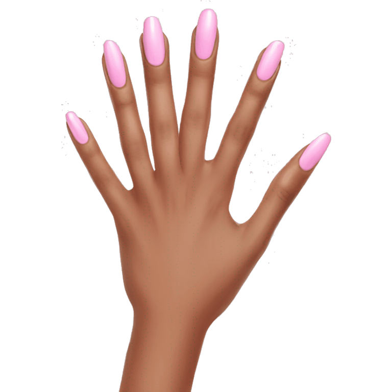 soft pink nails  emoji