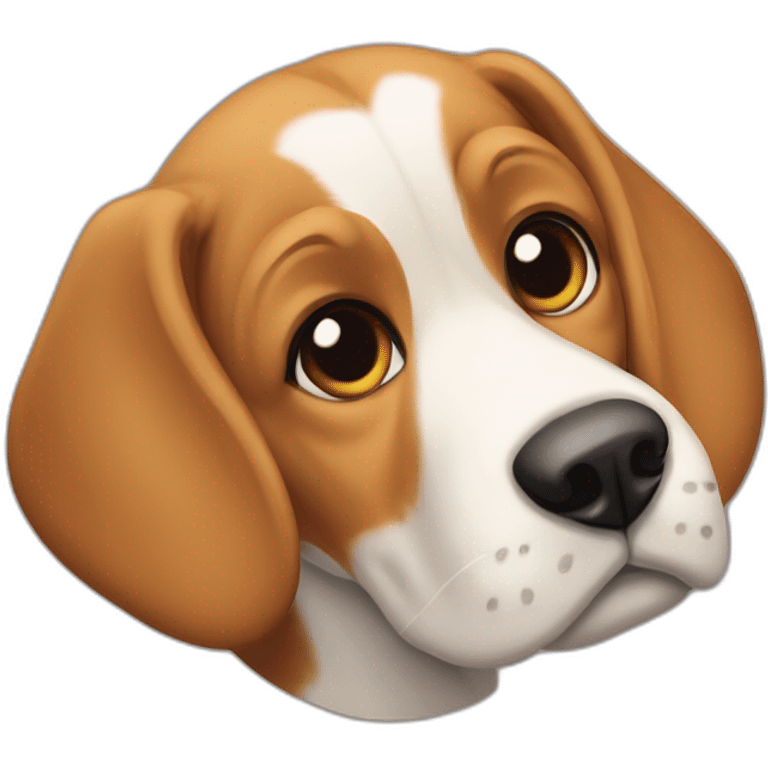 Perro raza Beagle con Mastín emoji