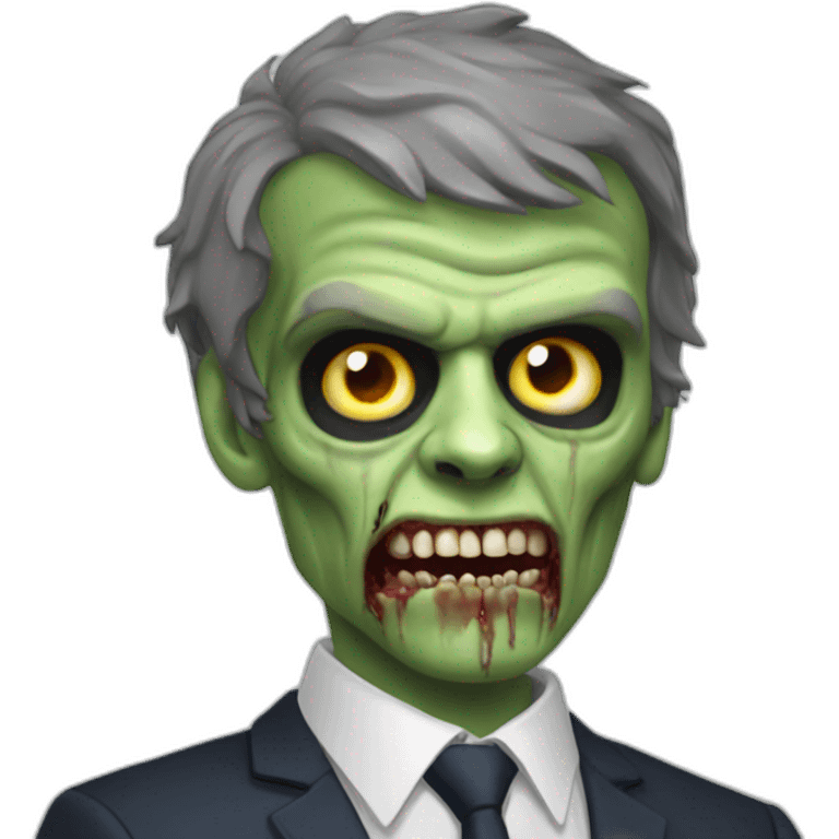 Macron zombie emoji