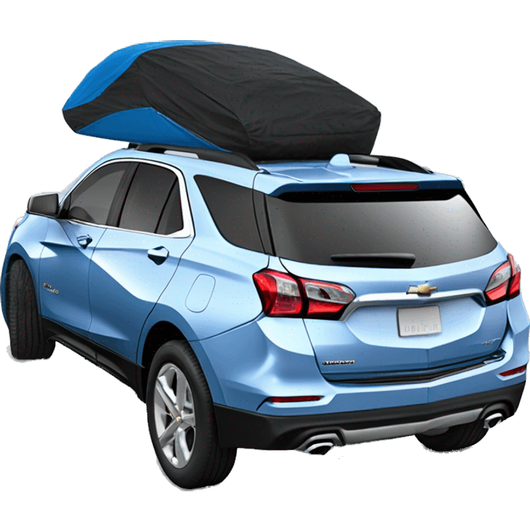 Chevrolet equinox 2019 blue with white roof and black wheels emoji