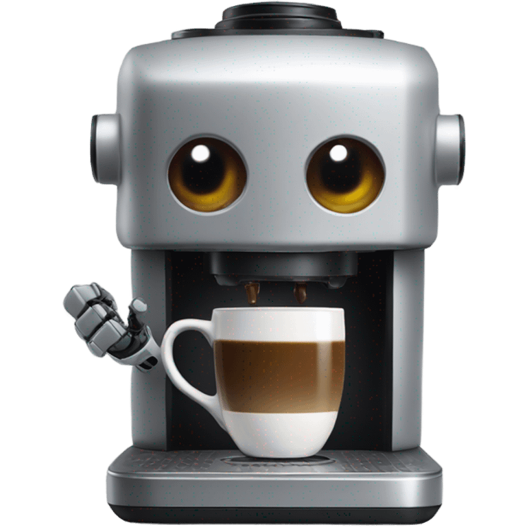 A robot Coffee dispenser emoji