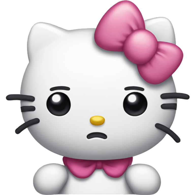 sad hello kitty emoji