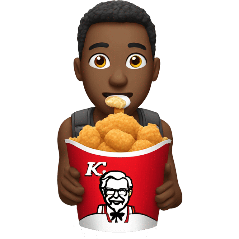 person eating kfc emoji