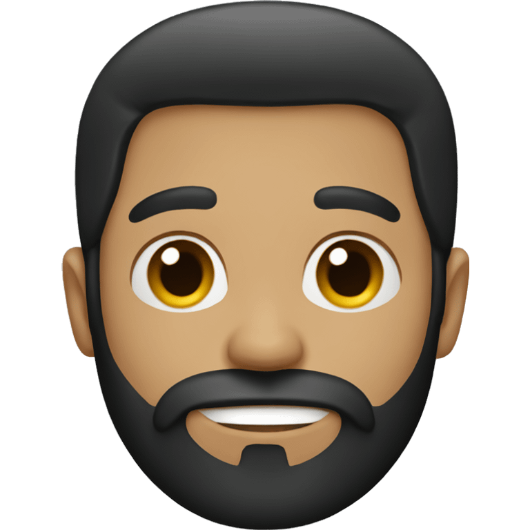 guy with beard and black hair emoji