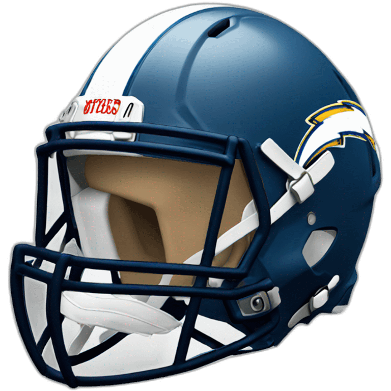 Ghost in chargers helmet emoji