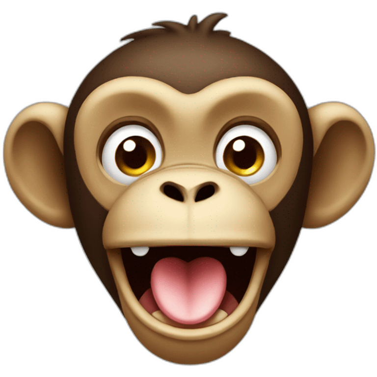 monkey sticking out its tongue emoji