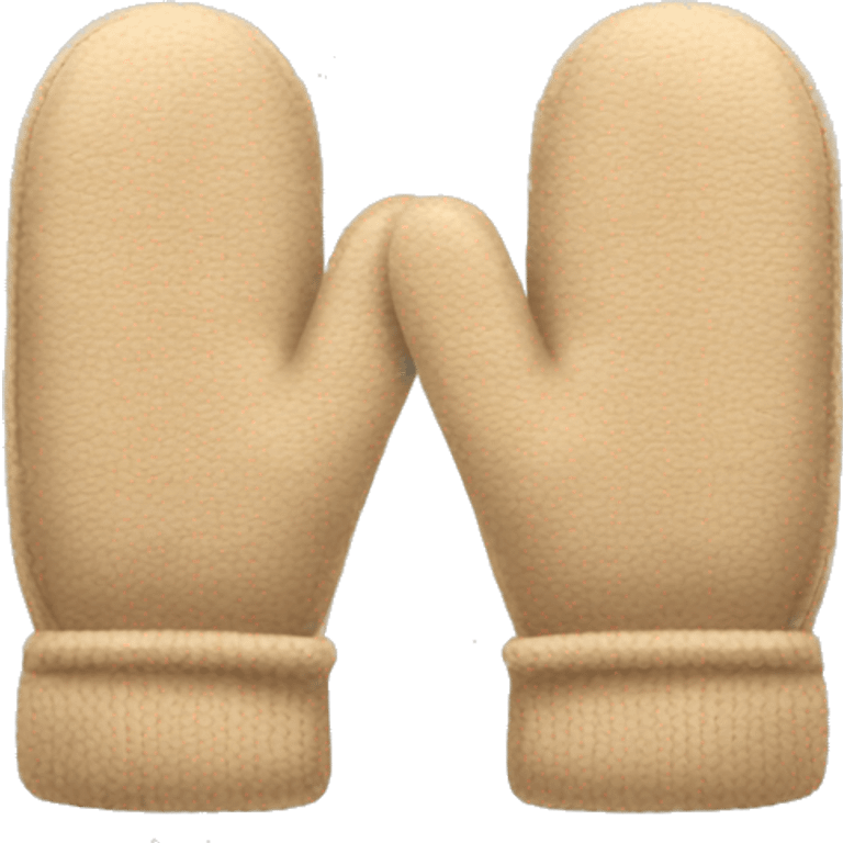 Beige mittens emoji