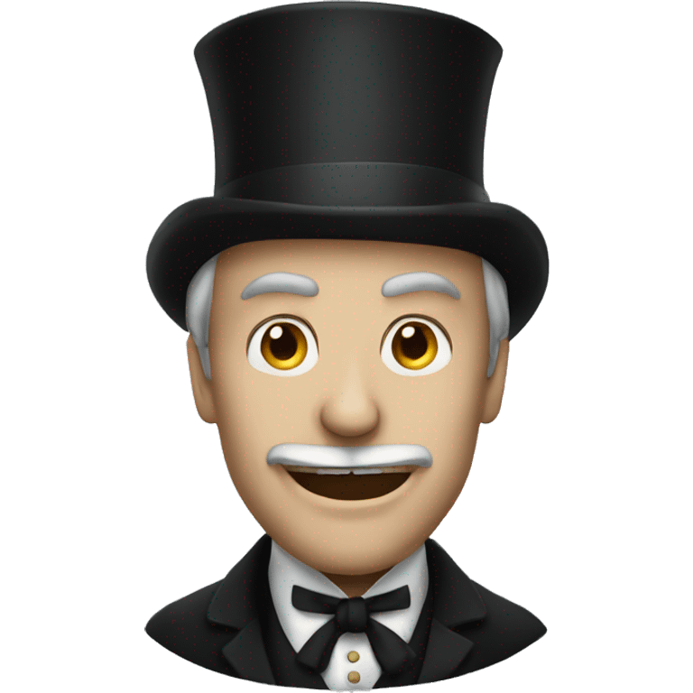 Evil British man with a tophat emoji