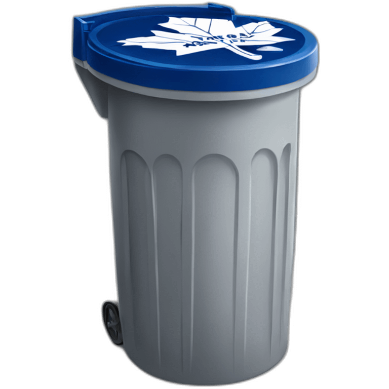 Toronto maple leafs trash can emoji