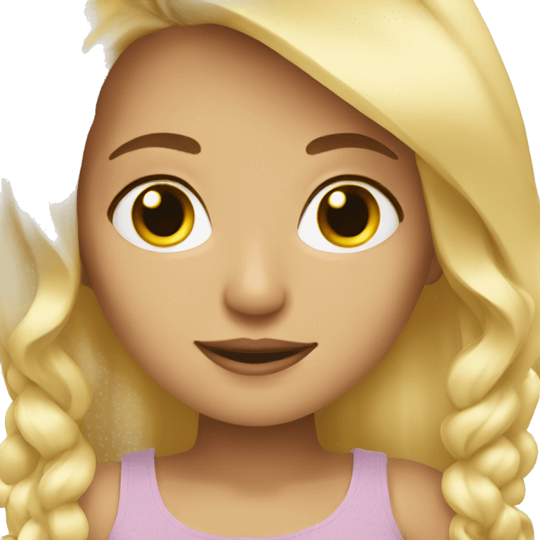 A girly blonde girl  emoji