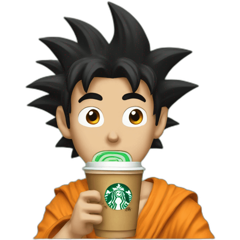 san goku drinks starbucks emoji