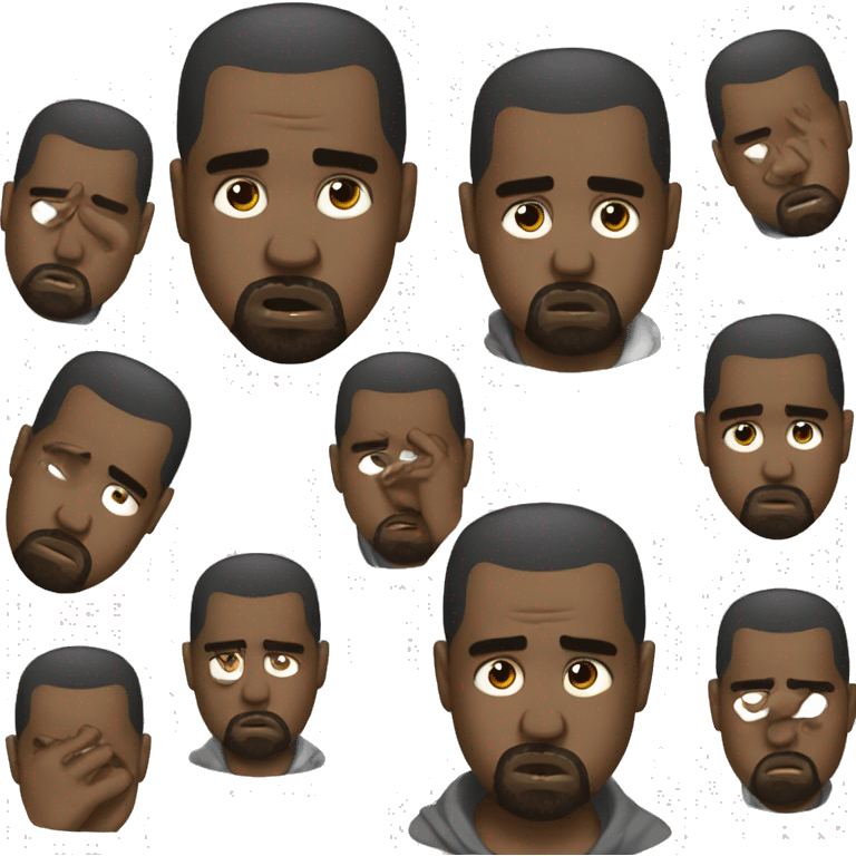 Kanye West crying emoji